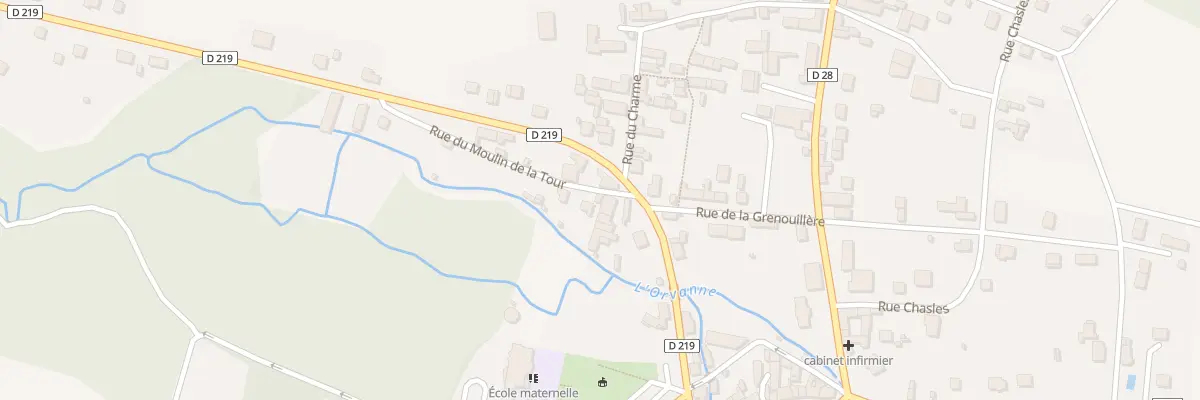 Plan du 3 Rue du Moulin de la Tour à Voulx