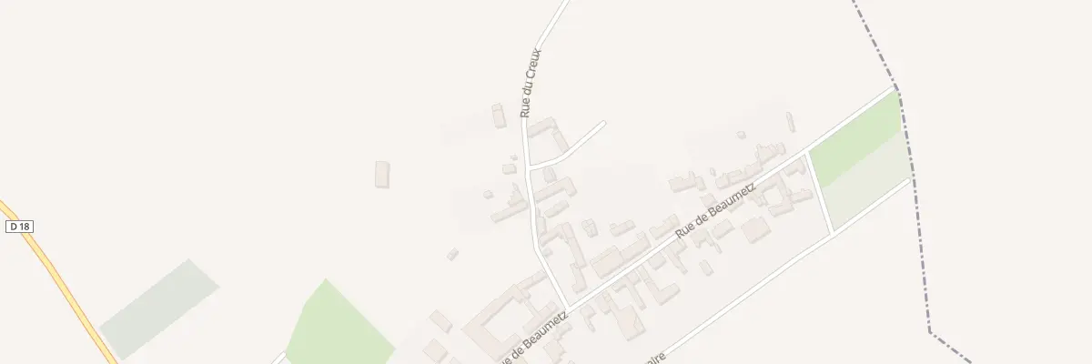Plan du 5B Rue du Creux à Lebucquière
