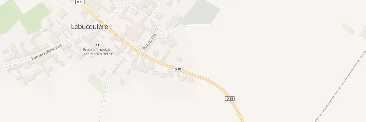Plan du 6 Rue de Vélu à Lebucquière