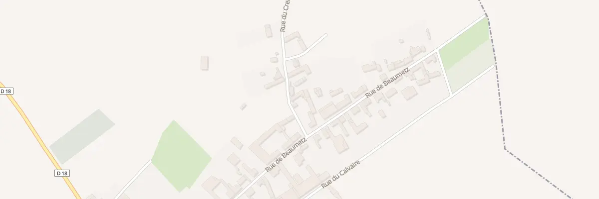 Plan du 1 Rue du Creux à Lebucquière