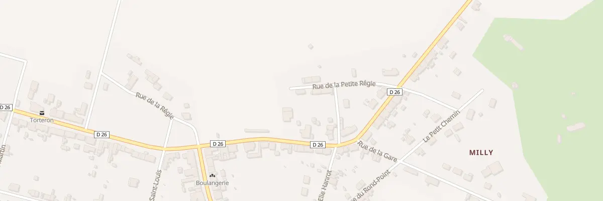 Plan du 9 Rue de la Pte Régie à Torteron