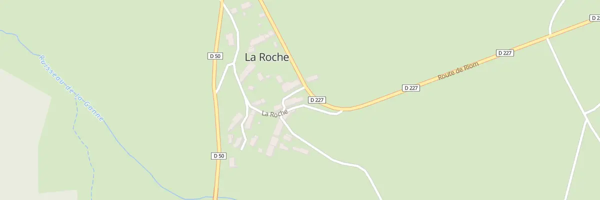 Plan du 8 La Roche à Manzat