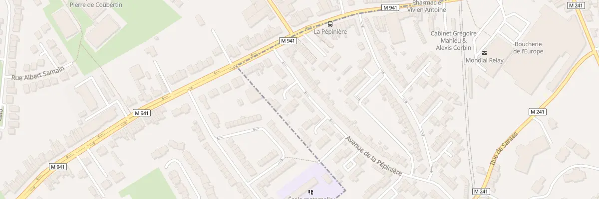 Plan du 8 Av de la Pépinière à Haubourdin