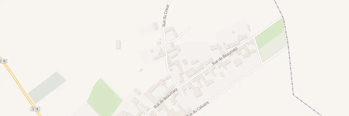 Plan du 3 Rue du Creux à Lebucquière