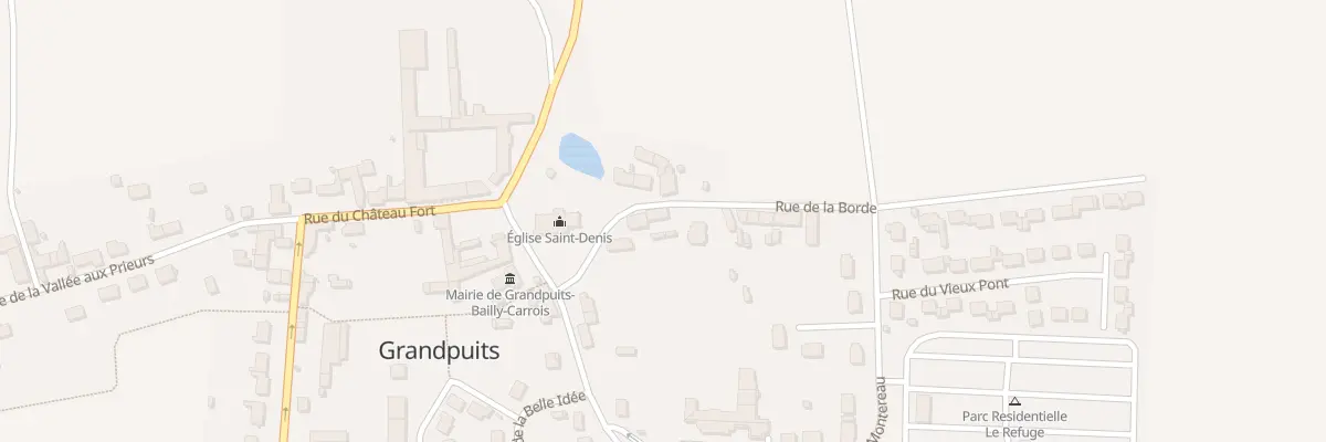 Plan du 4 Rue de la Borde à Grandpuits-Bailly-Carrois