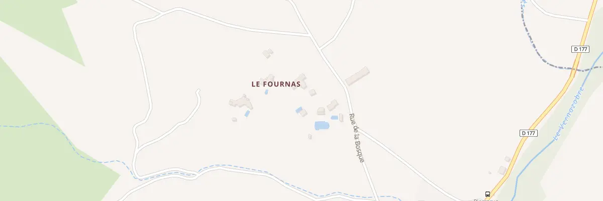 Plan du 5136 Le Fournas à Pierrerue