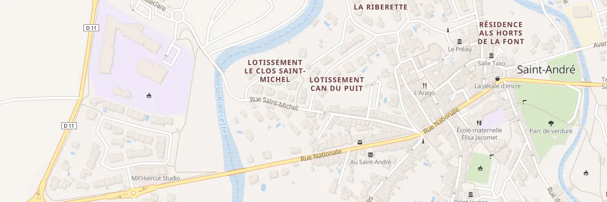 Plan du 23 Rue des Micocouliers à Saint-André