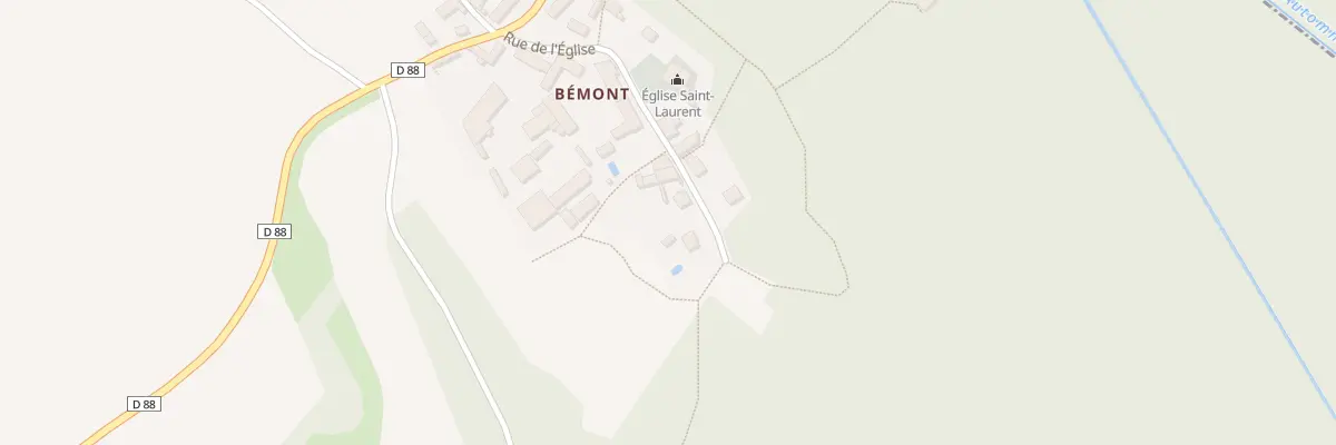 Plan du 8 Rue de l’Eglise à Russy-Bémont