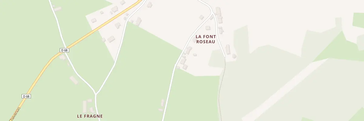 Plan du 17 La Font Roseau à Buxières-les-Mines