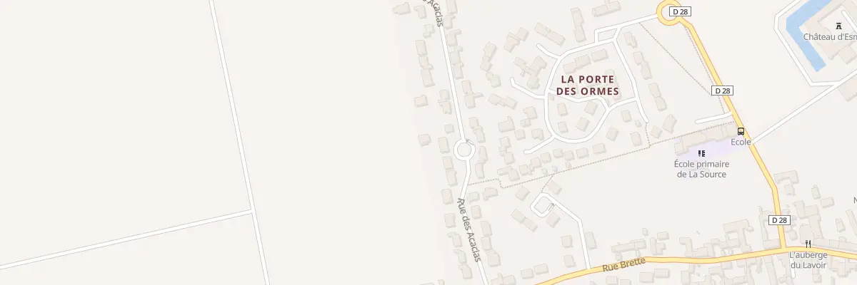 Plan du 28 Rue des Acacias à Esmans
