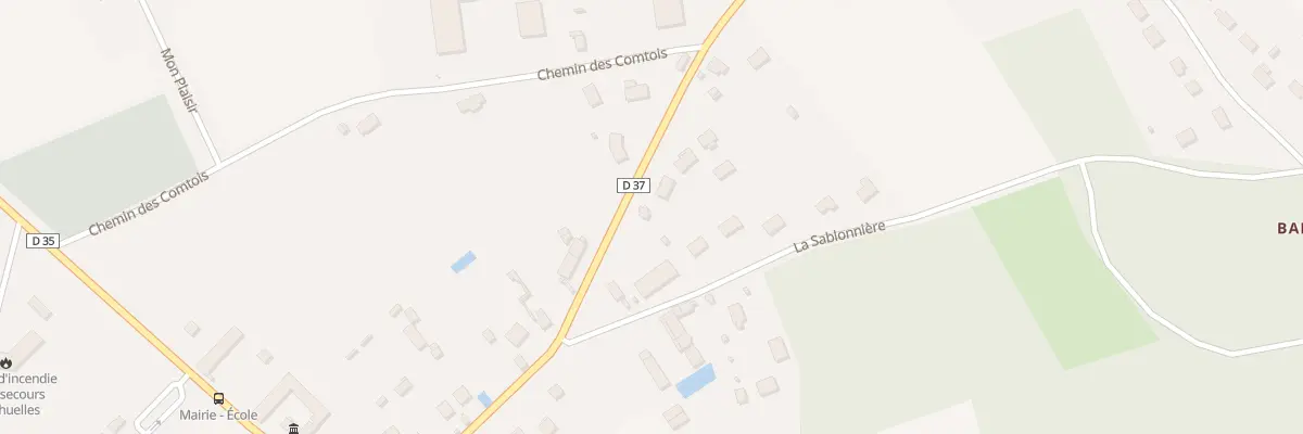 Plan du 5022 Rue de Courtenay à Chuelles