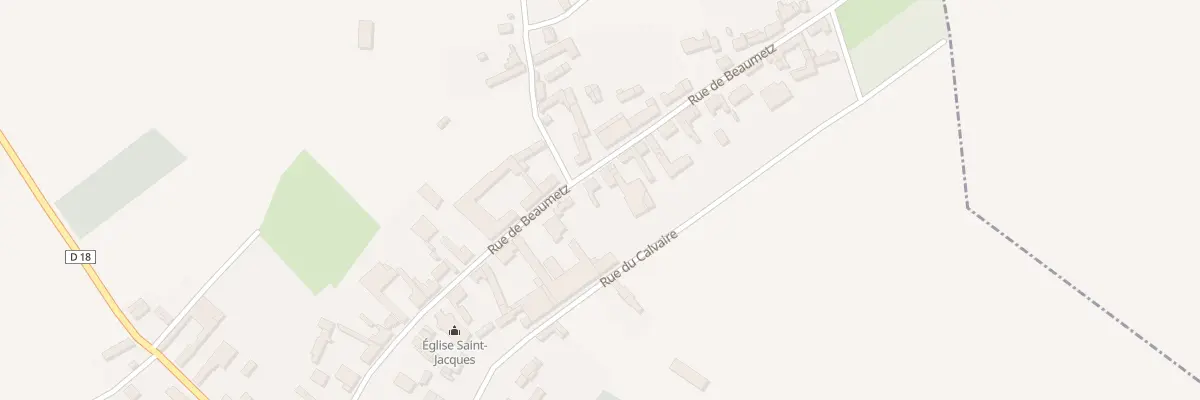 Plan du 21 Rue de Beaumetz à Lebucquière