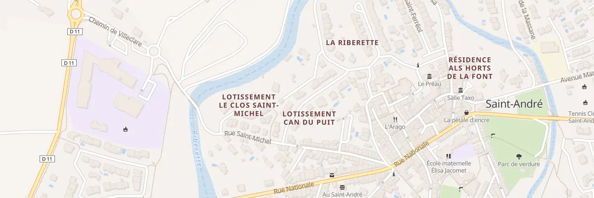 Plan du 11 Rue des Micocouliers à Saint-André