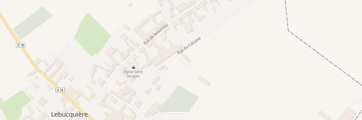 Plan du 7 Rue du Calvaire à Lebucquière