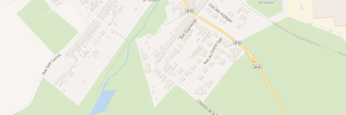 Plan du 23 Rue Guynemer à Santes