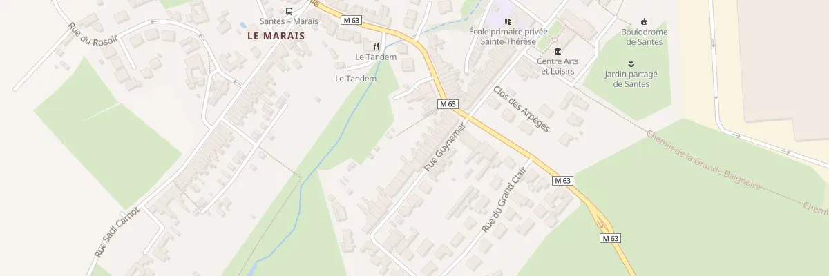 Plan du 18 Rue Guynemer à Santes