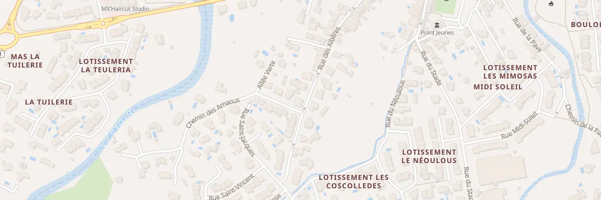 Plan du 23 Rue des Alberes à Saint-André