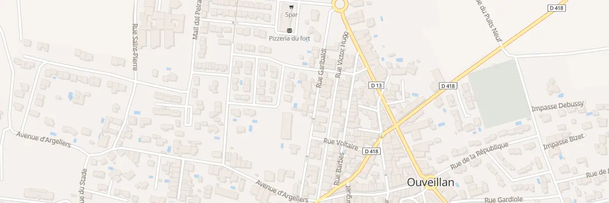 Plan du 5 Rue Garibaldi à Ouveillan