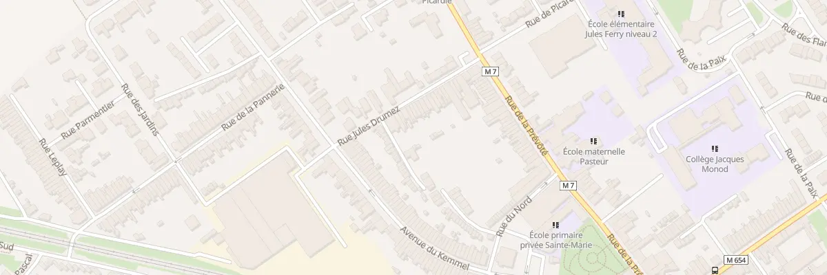 Plan du 37 Rue Jules Drumez à Pérenchies
