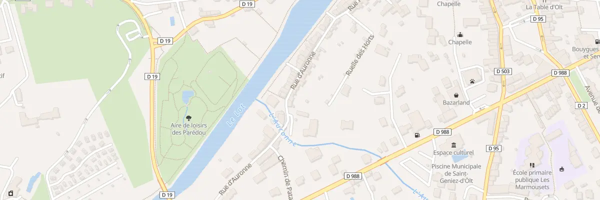 Plan du 75 Rue d’Auronne à Saint Geniez d’Olt et d’Aubrac