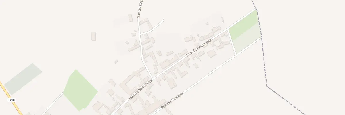 Plan du 28 Rue de Beaumetz à Lebucquière