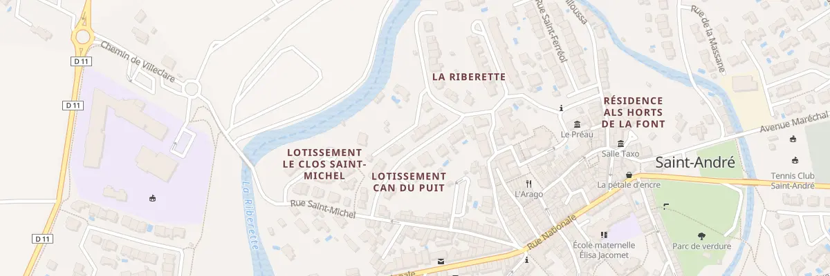 Plan du 7 Rue des Micocouliers à Saint-André