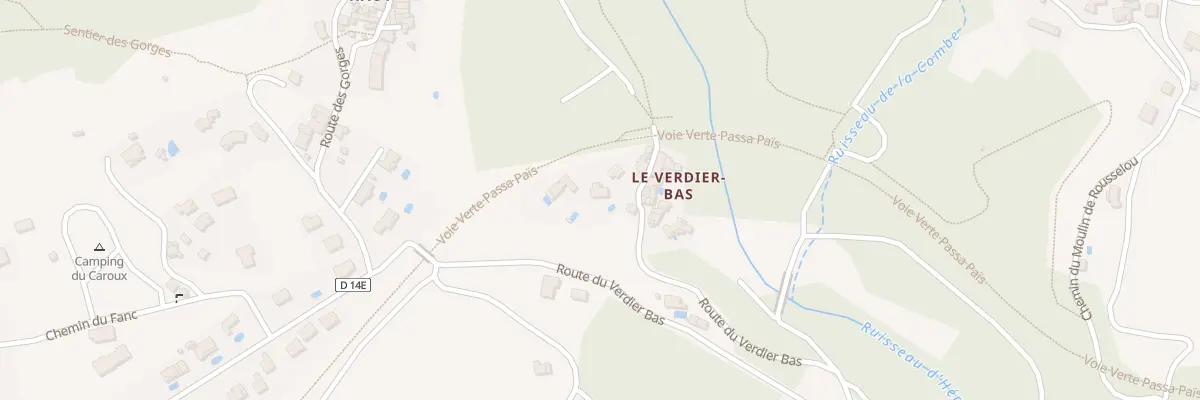 Plan du 5599F Verdier-Bas à Mons