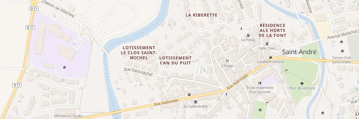 Plan du 14 Rue des Micocouliers à Saint-André