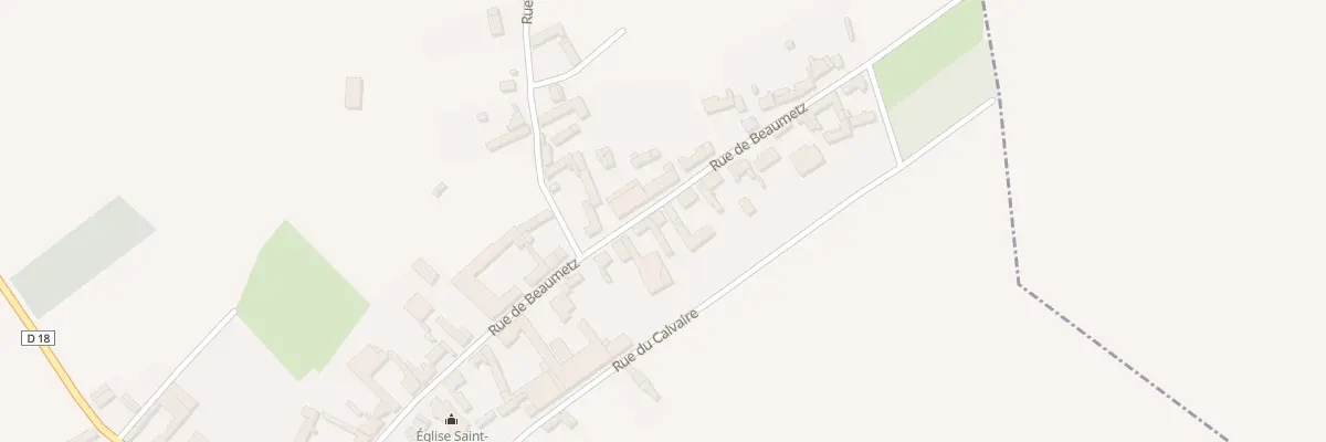 Plan du 25 Rue de Beaumetz à Lebucquière