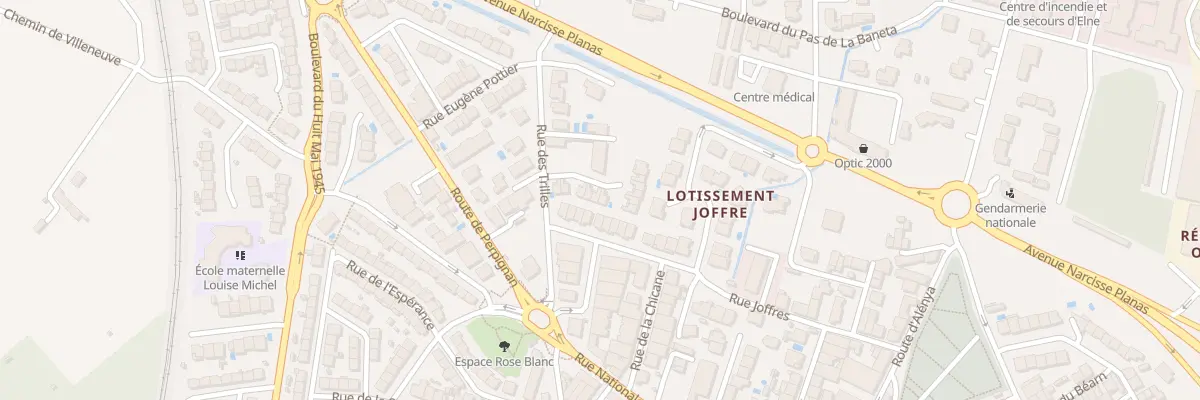 Plan du 24 Rue Louis Gras à Elne