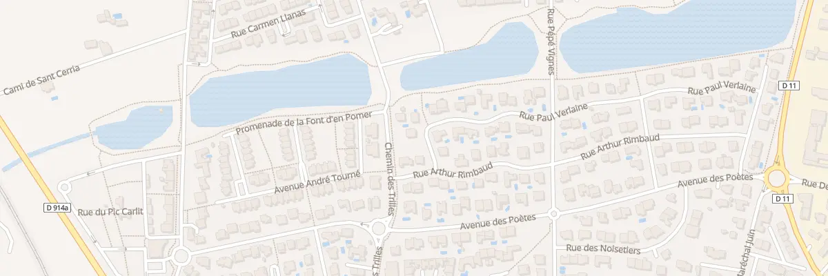 Plan du 66 Rue Paul Verlaine à Elne