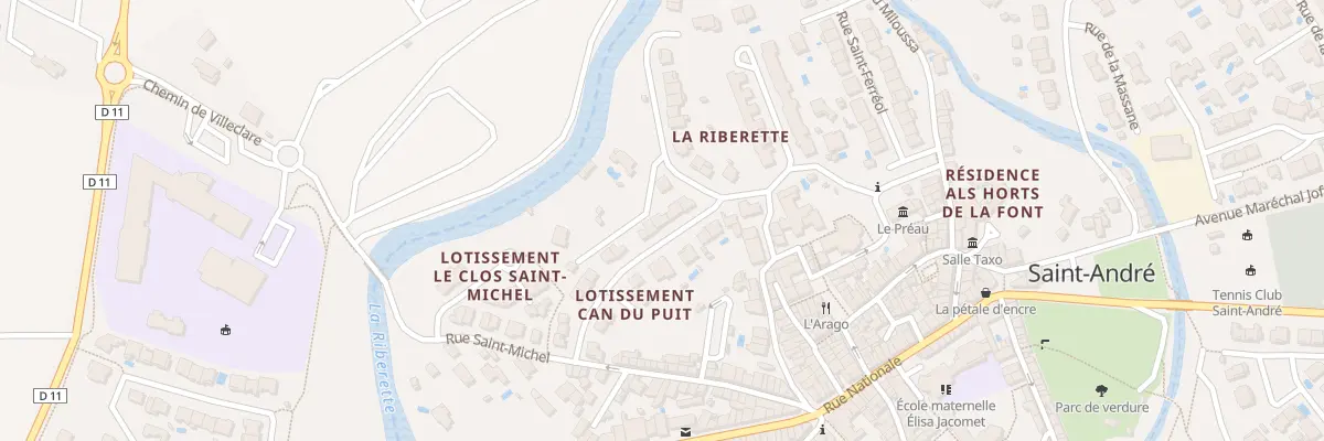 Plan du 5 Rue des Micocouliers à Saint-André