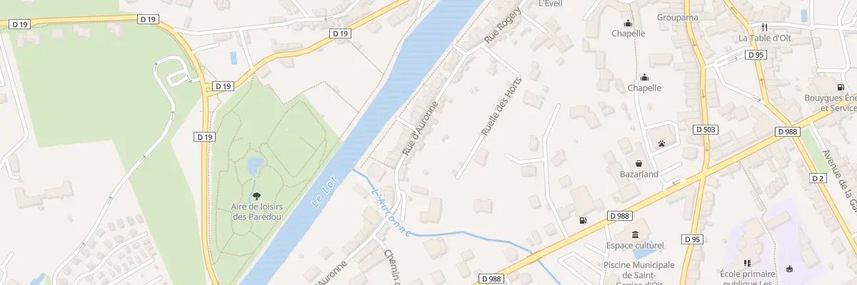 Plan du 65 Rue d’Auronne à Saint Geniez d’Olt et d’Aubrac