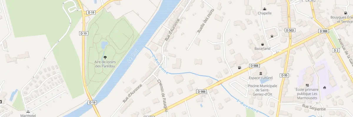 Plan du 83 Rue d’Auronne à Saint Geniez d’Olt et d’Aubrac