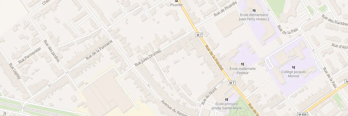Plan du 27 Rue Jules Drumez à Pérenchies