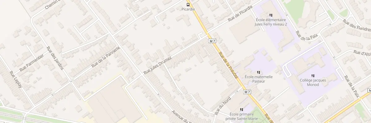 Plan du 25 Rue Jules Drumez à Pérenchies