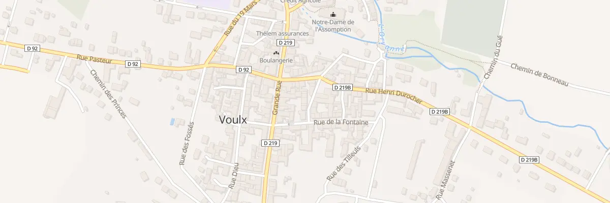 Plan du 6 Rue des Planches à Voulx
