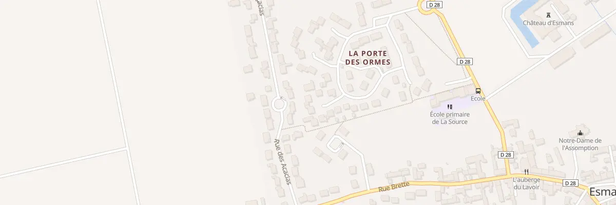 Plan du 21 Rue de la Porte des Ormes à Esmans