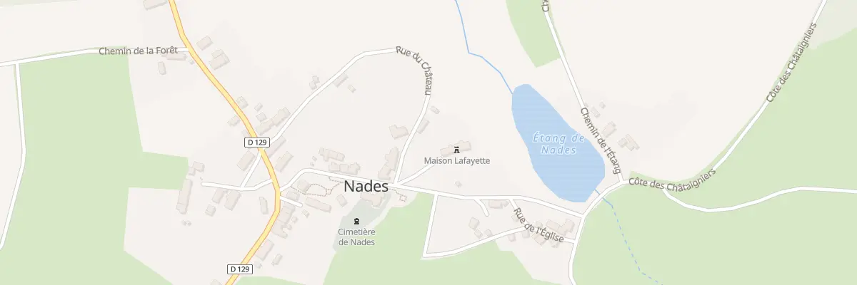 Plan du 25 Rue du Chateau à Nades