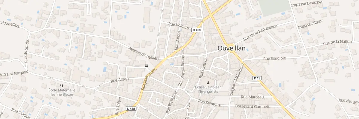 Plan du 13 Rue du Portail Bourguet à Ouveillan