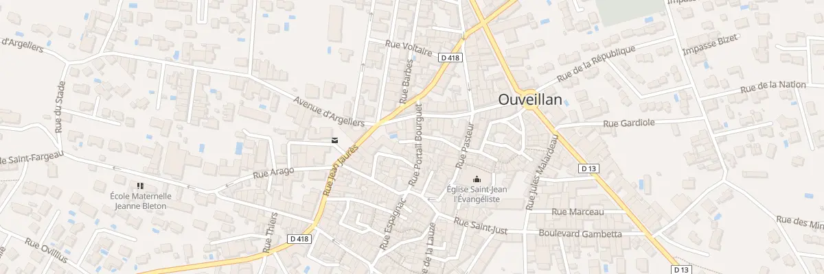 Plan du 11 Rue du Portail Bourguet à Ouveillan