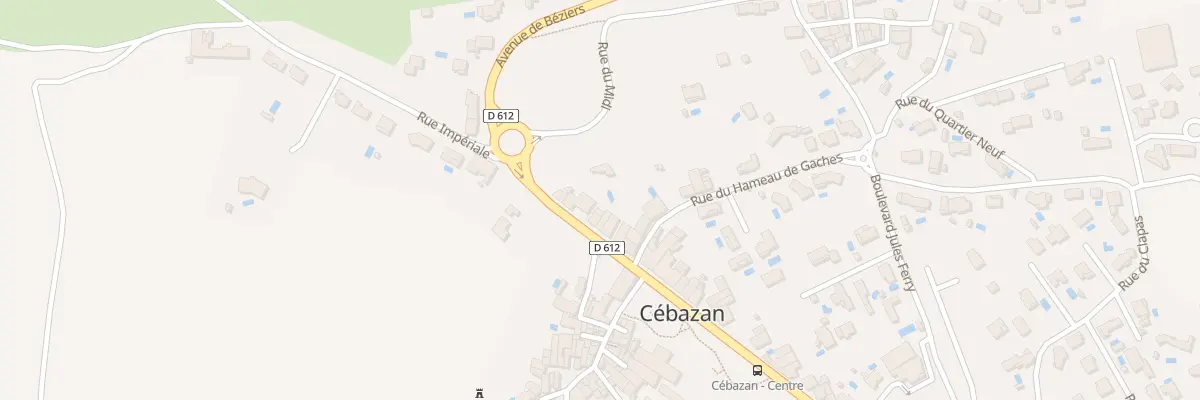 Plan du 92 Av de Beziers à Cébazan