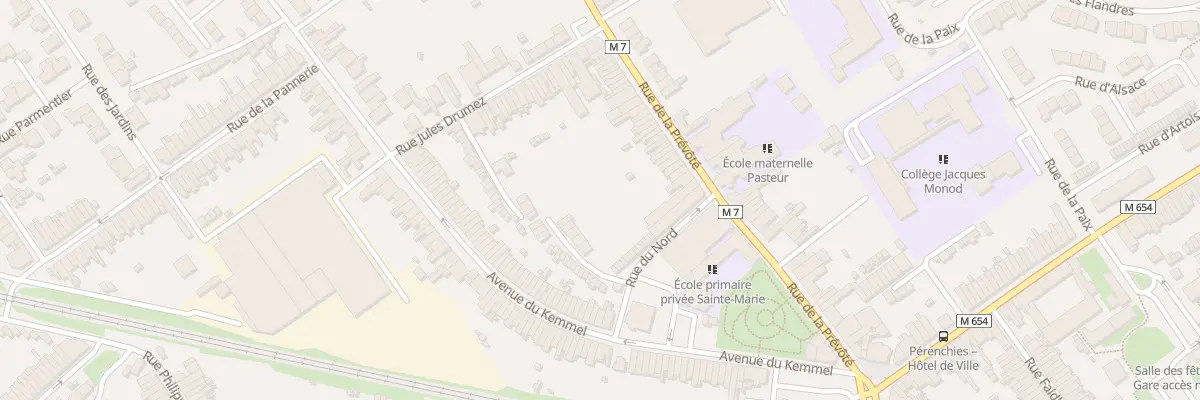 Plan du 65 Rue de la Prévôté à Pérenchies