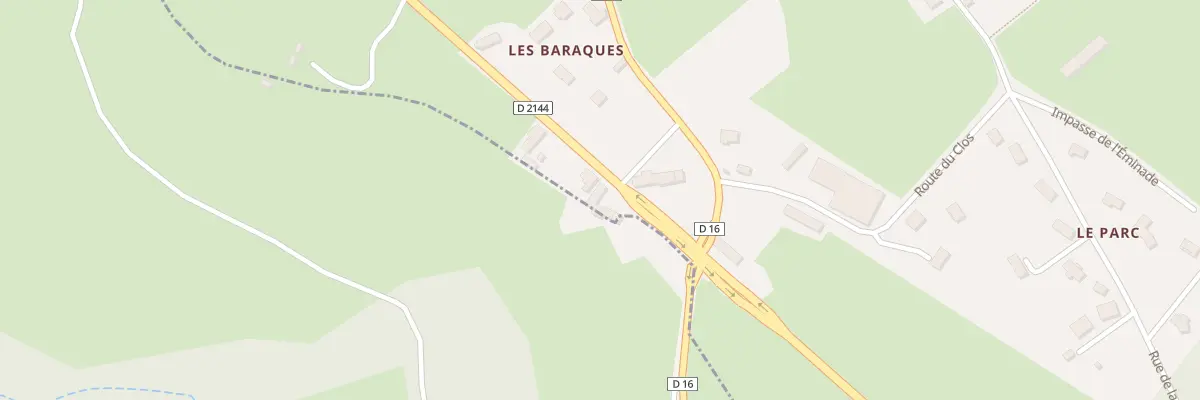 Plan du 5022 Les Baraques à Saint-Rémy-de-Blot