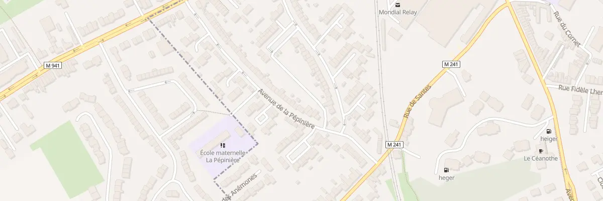 Plan du 59 Av de la Pépinière à Haubourdin