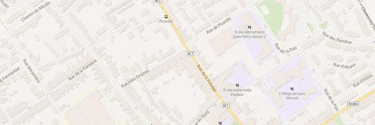 Plan du 97 Rue de la Prévôté à Pérenchies