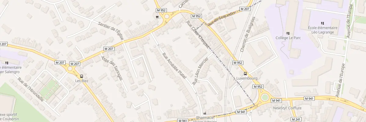 Plan du 14 Rue Amédée Platel à Hallennes-lez-Haubourdin