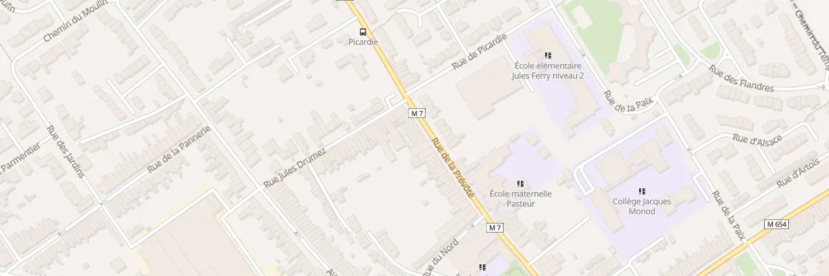Plan du 93 Rue de la Prévôté à Pérenchies