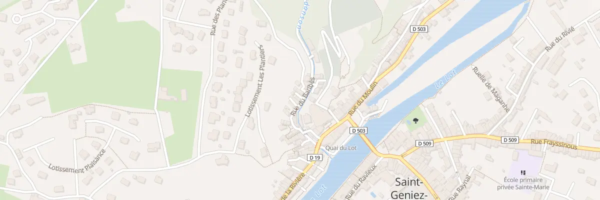 Plan du 8 Rue du Barribes à Saint Geniez d’Olt et d’Aubrac