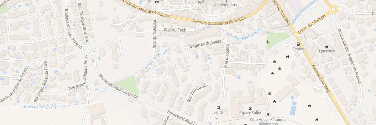 Plan du 5 Imp du Salita à Elne